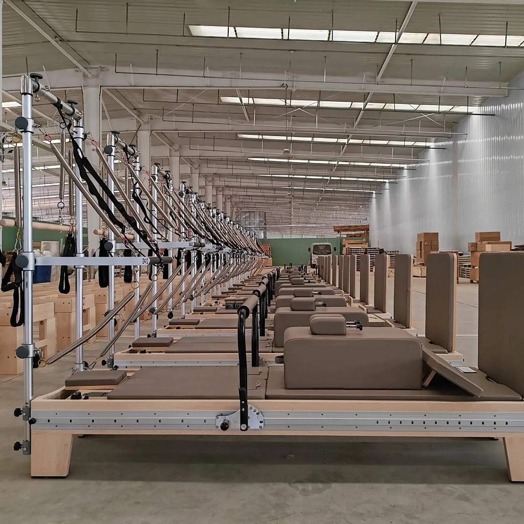 Maple Wood Full-Track Split Sliding Bed Pilates Half Trapeze