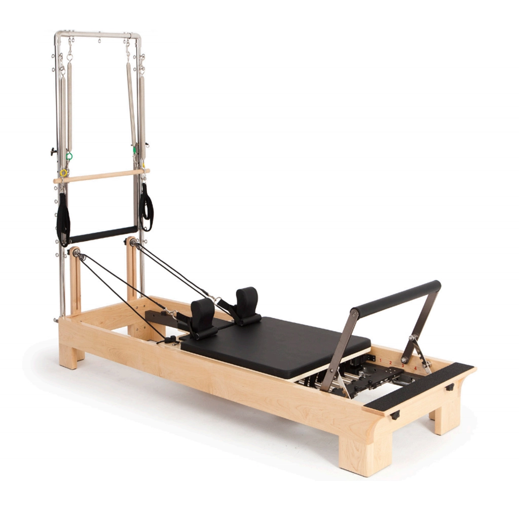 Maple Wood Pilates Half Trapeze with Built-In Foot Bar